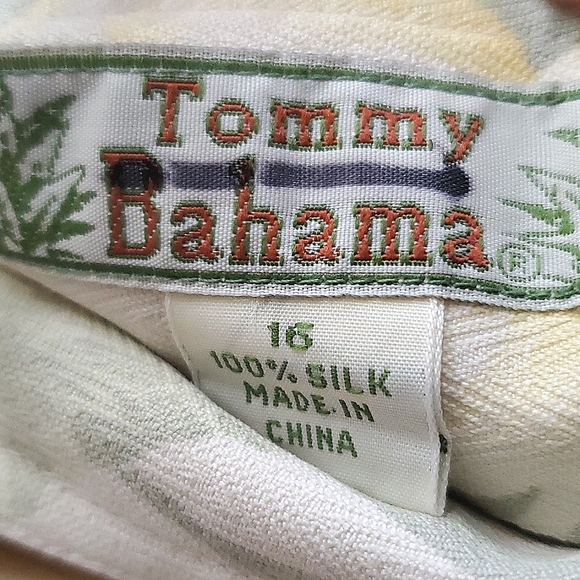 Tommy Bahama 100% Silk (2) Piece Tank Blouse XL & Wrap Skirt Size 16 Women - Picture 12 of 13